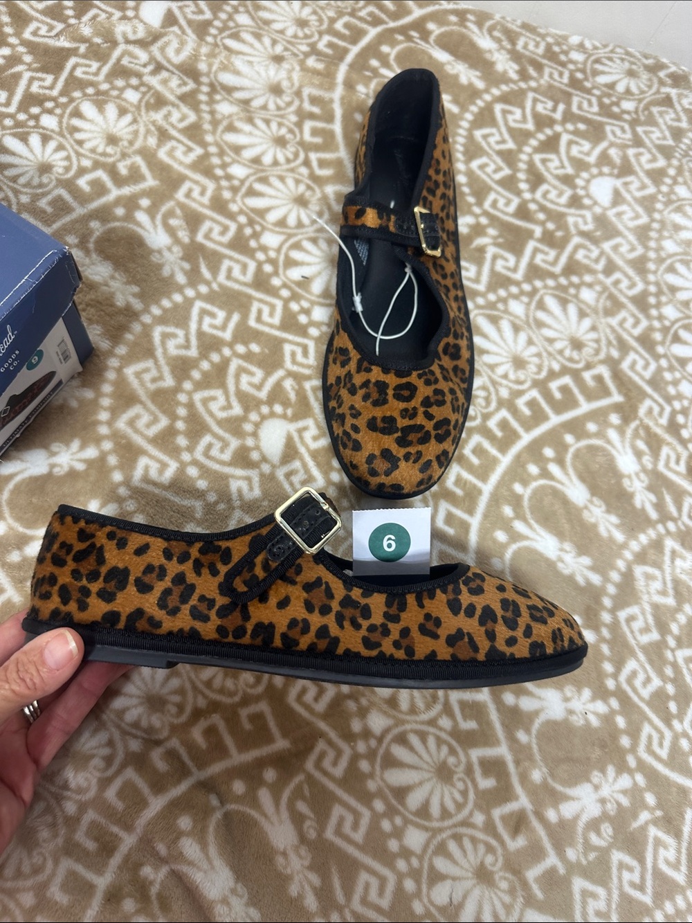 Universal Thread Leopard Mary Jane Flats with Gold Buckle - Picture 8 of 8